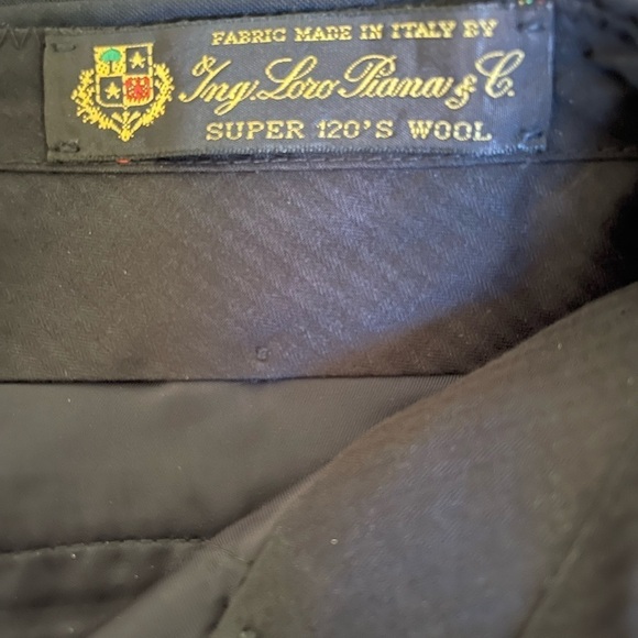 J. Crew Collection Women’s navy Blue Wool Trousers Loro Piana Fabric Size 4 - Picture 4 of 5